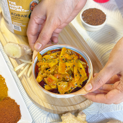 Desi Adrak Achar (Ginger Pickle)