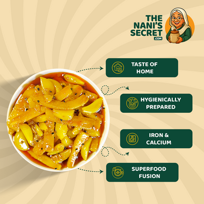 The Nani’s Secret Sohanjna Lahsan Achar (Moringa Garlic)