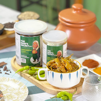 The Nani’s Secret Hari Mirch Achar (Green Chilli Pickle)